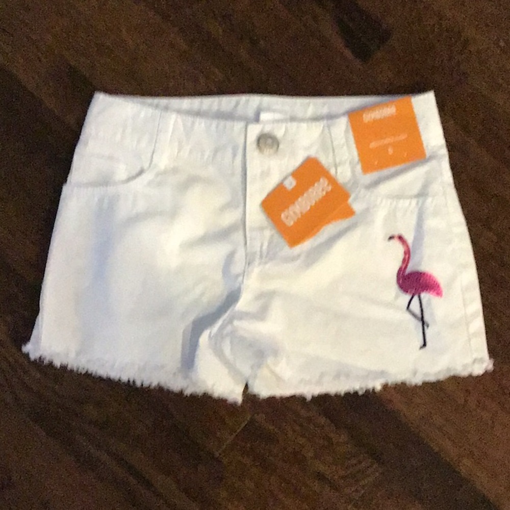 NWT Gymboree sequin flamingo shorts girls 5